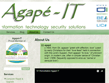 Tablet Screenshot of agape-it.com